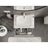 Mexen Orio bathroom cabinet for washbasin 70 cm, 2 drawers, white gloss - 91A10-07047-2-BFF00