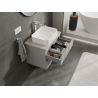 Mexen Orio bathroom cabinet for washbasin 70 cm, 2 drawers, grey matt - 91A10-07047-2-BFF62