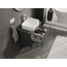 Mexen Orio bathroom cabinet under sink 70 cm, 2 drawers, matte graphite - 91A10-07047-2-BFF66