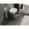 Mexen Orio meuble de salle de bains sous lavabo 70 cm, 2 tiroirs, graphite mat - 91A10-07047-2-BFF66