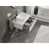 Mexen Orio bathroom vanity unit 80 cm, 1 drawer, white gloss - 91A10-08023-1-BF00