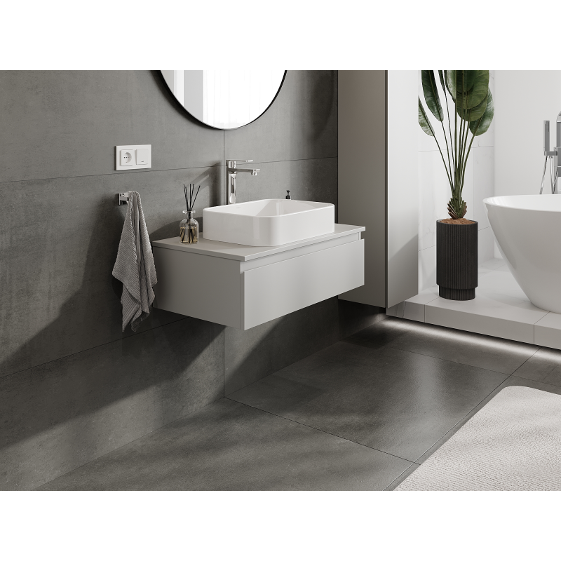 Mexen Orio meuble de salle de bain sous lavabo 80 cm, 1 tiroir, gris mat - 91A10-08023-1-BF62