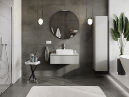 Mexen Orio mueble de baño para lavabo 80 cm, 1 cajón, gris mate - 91A10-08023-1-BF62