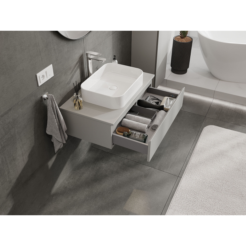 Mexen Orio meuble de salle de bain sous lavabo 80 cm, 1 tiroir, gris mat - 91A10-08023-1-BF62