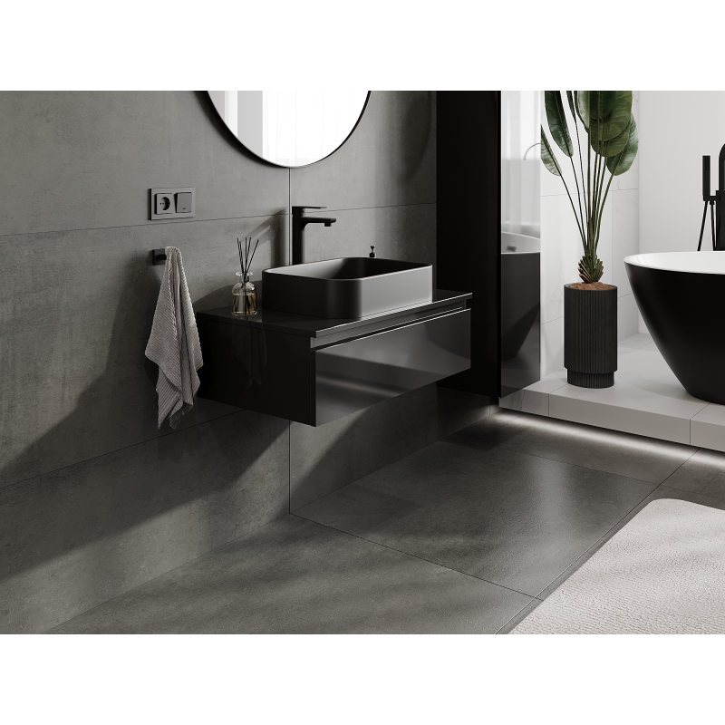 Mexen Orio ντουλάπι μπάνιου κάτω από τον νιπτήρα 80 εκ., 1 συρτάρι, μαύρο