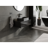 Mexen Orio bathroom cabinet under-sink 80 cm, 1 drawer, black gloss - 91A10-08023-1-BF70
