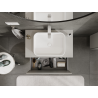 Mexen Orio bathroom cabinet for washbasin 80 cm, 1 drawer, grey matte - 91A10-08047-1-BF62