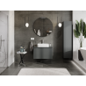 Mexen Orio 80 cm Bathroom Cabinet Under Sink, 1 Drawer, Matt Graphite - 91A10-08047-1-BF66