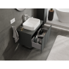 Mexen Orio 80 cm Bathroom Cabinet Under Sink, 1 Drawer, Matt Graphite - 91A10-08047-1-BF66
