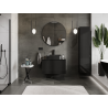 Mexen Orio meuble de salle de bain sous lavabo 80 cm, 1 tiroir, noir brillant - 91A10-08047-1-BF70