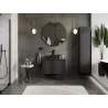 Mexen Orio bathroom cabinet for washbasin 80 cm, 1 drawer, black matte - 91A10-08047-1-BF71