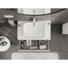 Mexen Orio 80 cm Under-Sink Bathroom Cabinet, 2 Drawers, Matte White - 91A10-08047-2-BFF01