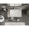 Mexen Orio bathroom cabinet under sink 80 cm, 2 drawers, grey matte - 91A10-08047-2-BFF62