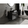 Mexen Orio bathroom cabinet under-sink 80 cm, 2 drawers, black gloss - 91A10-08047-2-BFF70