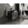 Mexen Orio bathroom cabinet 80 cm, 2 drawers, black matte - 91A10-08047-2-BFF71