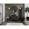 Mexen Orio bathroom cabinet 80 cm, 2 drawers, black matte - 91A10-08047-2-BFF71