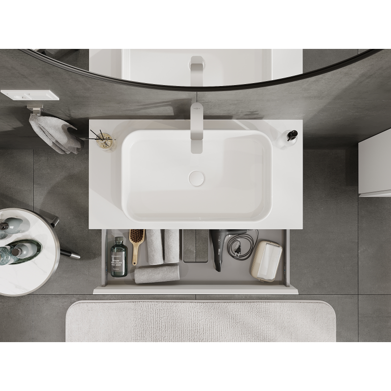 Mexen Orio badrumsskåp under tvättställ 90 cm, 1 låda, vit matt - 91A10-09023-1-BF01