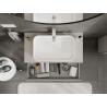Mexen Orio bathroom cabinet under the sink 90 cm, 1 drawer, grey matte - 91A10-09023-1-BF62