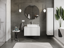 Mexen Orio meuble de salle de bains sous-lavabo 90 cm, 1 tiroir, blanc brillant - 91A10-09047-1-BF00