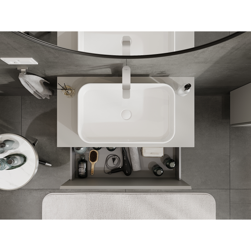 Mexen Orio ντουλάπι μπάνιου κάτω από νιπτήρα 90 εκ., 1 συρτάρι, ματ γκρι