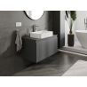 Mexen Orio bathroom cabinet under-sink 90 cm, 1 drawer, matte graphite - 91A10-09047-1-BF66