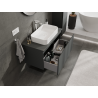 Mexen Orio bathroom cabinet under-sink 90 cm, 1 drawer, matte graphite - 91A10-09047-1-BF66