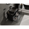 Mexen Orio bathroom cabinet for washbasin 90 cm, 1 drawer, black gloss - 91A10-09047-1-BF70