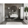 Mexen Orio 100 cm bathroom cabinet, 1 drawer, white gloss - 91A10-10023-1-BF00