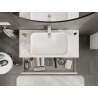 Mexen Orio 100 cm bathroom cabinet, 1 drawer, white gloss - 91A10-10023-1-BF00