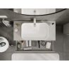 Mexen Orio bathroom cabinet under-sink 100 cm, 1 drawer, matt grey - 91A10-10023-1-BF62