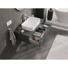Mexen Orio bathroom cabinet under sink 100 cm, 1 drawer, matte graphite - 91A10-10023-1-BF66