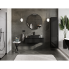Mexen Orio vannas istabas skapītis zem izlietnes 100 cm, 1 atvilktne, melns spīdīgs - 91A10-10023-1-BF70