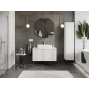 Mexen Orio bathroom cabinet under sink 100 cm, 1 drawer, white gloss - 91A10-10047-1-BF00