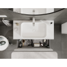 Mexen Orio bathroom cabinet for washbasin 100 cm, 1 drawer, white matte - 91A10-10047-1-BF01