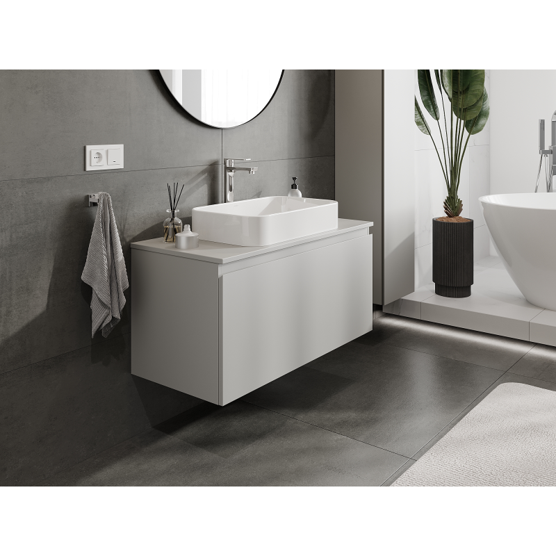 Mexen Orio ντουλάπι μπάνιου κάτω από τον νιπτήρα 100 cm, 1 συρτάρι, γκρι ματ