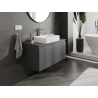 Mexen Orio bathroom cabinet under-sink 100 cm, 1 drawer, matte graphite - 91A10-10047-1-BF66