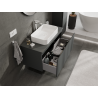 Mexen Orio bathroom cabinet under-sink 100 cm, 1 drawer, matte graphite - 91A10-10047-1-BF66
