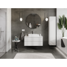 Mexen Orio 100 cm Bathroom Cabinet, 2 Drawers, White Gloss - 91A10-10047-2-BFF00