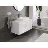 Mexen Orio 100 cm Bathroom Cabinet, 2 Drawers, White Gloss - 91A10-10047-2-BFF00