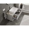 Mexen Orio 100 cm Bathroom Cabinet with Basin, 2 Drawers, Matte Grey - 91A10-10047-2-BFF62