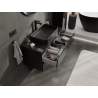 Mexen Orio armario de baño bajo lavabo de 100 cm, 2 cajones, negro brillante - 91A10-10047-2-BFF70