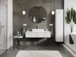 Mexen Orio meuble de salle de bains sous lavabo 120 cm, 1 tiroir, blanc brillant - 91A10-12023-1-BF00