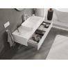 Mexen Orio bathroom cabinet 120 cm, 1 drawer, white gloss - 91A10-12023-1-BF00