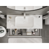 Mexen Orio bathroom cabinet 120 cm, 1 drawer, white gloss - 91A10-12023-1-BF00