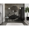 Mexen Orio meuble de salle de bains sous lavabo 120 cm, 1 tiroir, noir brillant - 91A10-12023-1-BF70