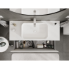 Mexen Orio bathroom cabinet for washbasin 120 cm, 1 drawer, white matte - 91A10-12047-1-BF01