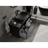 Mexen Orio armario de baño bajo lavabo 120 cm, 1 cajón, negro brillante - 91A10-12047-1-BF70