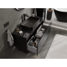 Mexen Orio bathroom cabinet for a sink 120 cm, 1 drawer, black gloss - 91A10-12047-1-BF70