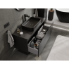 Mexen Orio 120 cm Bathroom Cabinet Under Sink, 1 Drawer, Black Matte - 91A10-12047-1-BF71
