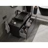 Mexen Orio armario de baño debajo del lavabo 120 cm, 1 cajón, negro mate - 91A10-12047-1-BF71